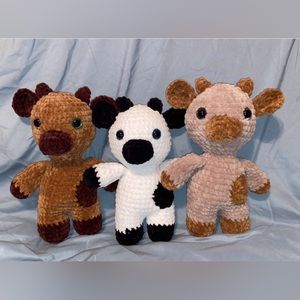 Crochet cow plushie